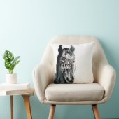 ウマ・ウォーター・カラー・アート・クッション クッション (椅子)