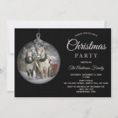 ウマ&ウッド素朴ファミリークリスマスパーティー 招待状 (正面)