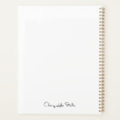 ウマ・オブ・ザ・シー・デイリー・ウィークリーパーソナライズされたカ月 プランナー手帳 (裏面)