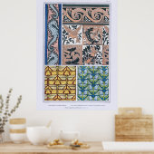 ウマ，トカゲ，トンボ，蝶 ポスター (キッチン)