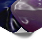 ウマ&ナイトポスタープリント-抽象芸術ウマのアート ポスター (角)