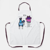 ウマ&ヒッポ エプロン (正面)