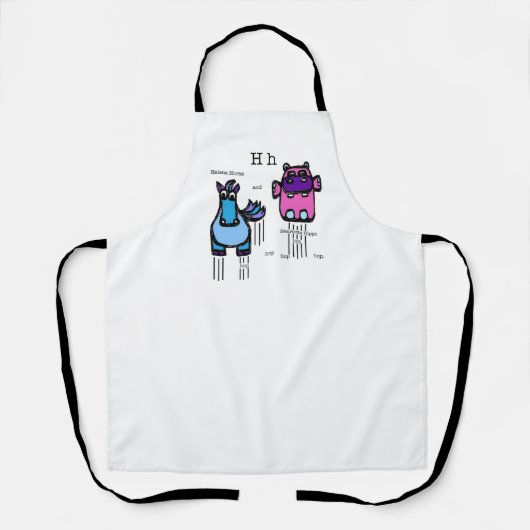 ウマ&ヒッポ エプロン (正面)