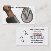 ウマ・ファリアー・ビジネス・カード 名刺 (正面/裏面)