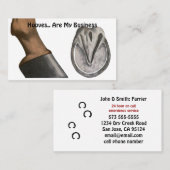 ウマ・ファリアー・ビジネス・カード 名刺 (正面/裏面)