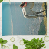 ウマ&ボルケーノ,キト,エクアドル キッチンタオル (折り畳み)