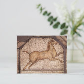 ウマ，動物たちの詳細魅力的。 ポストカード (スタンド正面)