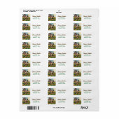 ウマ、素朴ファーム、ひまわり ラベル (フルシート)