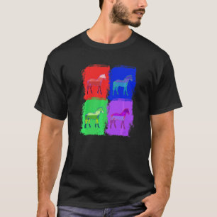 ウマ 馬 ポップ Tシャツ