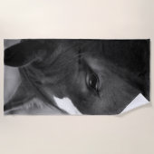 ウマbtcna ビーチタオル (正面)