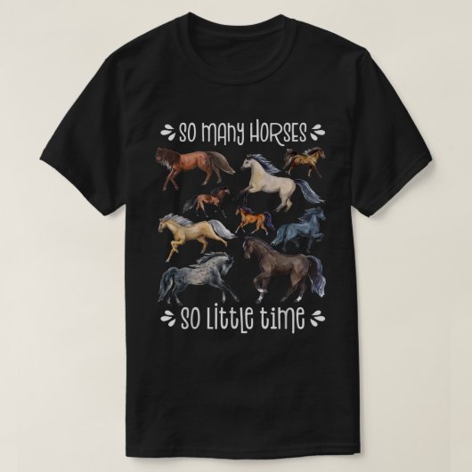 ウマTシャツ、馬好き、馬術ティー、ウマ Tシャツ (デザイン正面)