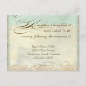 ウミウマの海岸のビーチ - 結婚式の招待状 エンクロージャーカード (正面)