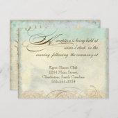 ウミウマの海岸ビーチ - 結婚式招待状 エンクロージャーカード (正面/裏面)