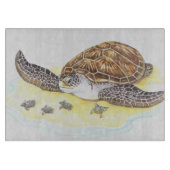 ウミガメおよびベビー カッティングボード (正面)