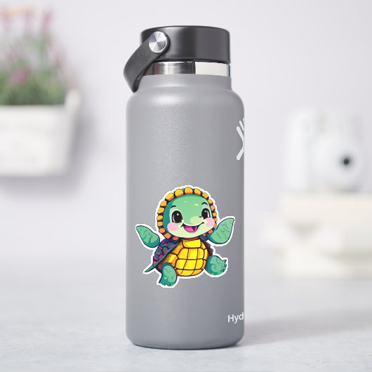 ウミガメお洒落のステッカー子供へ シール (HydroFlask)