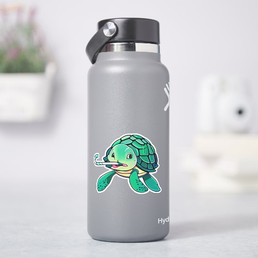 ウミガメお洒落のステッカー子供へ シール (HydroFlask)