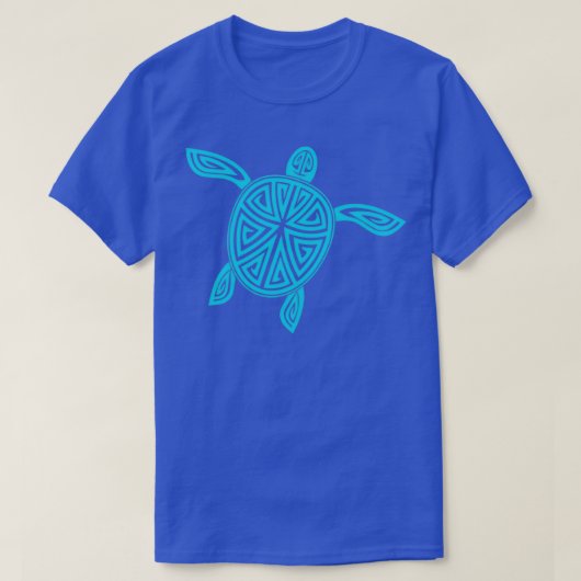 ウミガメかわいい愛らしい海の生き物A Tシャツ (デザイン正面)