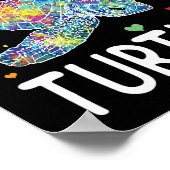 ウミガメが大好きな少女の海の海 ポスター (角)