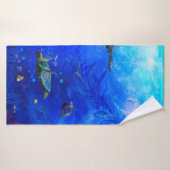 ウミガメが水に吹き付ける バスタオル (バスタオル)