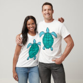 ウミガメが泳ぐ絵 Tシャツ (ユニセックス)