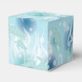 ウミガメが海の下で赤ちゃんシャワー フェイバーボックス (裏面サイド)