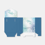 ウミガメが海の下で赤ちゃんシャワー フェイバーボックス (折り畳みなし)