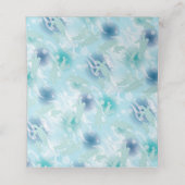 ウミガメが海の下で赤ちゃんシャワー プレイスカード (内部開封)