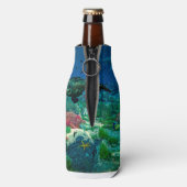 ウミガメが海を泳地中海のぐ ボトルクーラー (ボトル裏面)