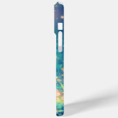 ウミガメが海中の鮮やか庭を旅 Case-Mate iPhoneケース (裏面 / 左)