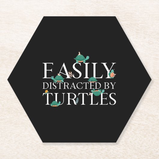 ウミガメが簡単 ペーパーコースター (正面)