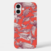 ウミガメが赤く染まる Case-Mate iPhoneケース (裏面)