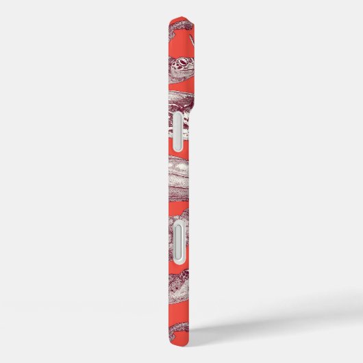 ウミガメが赤く染まる Case-Mate iPhoneケース (裏面 / 右)