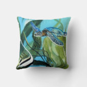 ウミガメとアンゲフィッシュ枕 クッション (裏面)