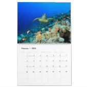 ウミガメとウミガメ カレンダー (2月 2026)