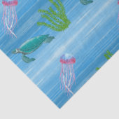 ウミガメとクラゲの海 薄葉紙 (詳細)