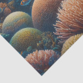 ウミガメとサンゴのデコパージュ 薄葉紙 (詳細)