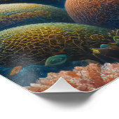 ウミガメとサンゴ ポスター (コーナー)