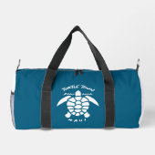 ウミガメとスキューバダイビング – タートルタウンマウイ ダッフルバッグ (裏面)