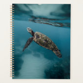 ウミガメと爬虫類の野生動物写真 プランナー手帳 (正面)