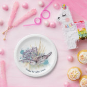 ウミガメのかわいい海洋動物誕生日 ペーパープレート (パーティー)