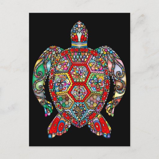 ウミガメのはがき ポストカード (正面)
