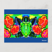 ウミガメのアートマグカップ飲料水差しキャンドル ポストカード (裏面)