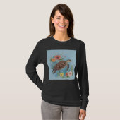 ウミガメのイラスト Tシャツ (正面フル)