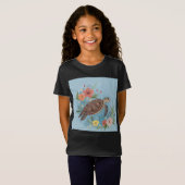 ウミガメのイラスト Tシャツ (正面フル)