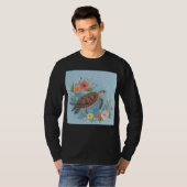 ウミガメのイラスト Tシャツ (正面フル)