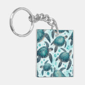 ウミガメのカスタム生活 キーホルダー (正面左)