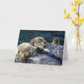 ウミガメのカード カード (黄色い花)