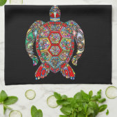 ウミガメのキッチンタオル キッチンタオル (折り畳み)