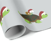 ウミガメのクリスマスカタツムリ ラッピングペーパー (ロールコーナー)