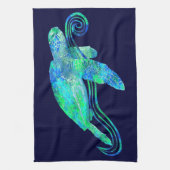 ウミガメのグラフィック キッチンタオル (縦)